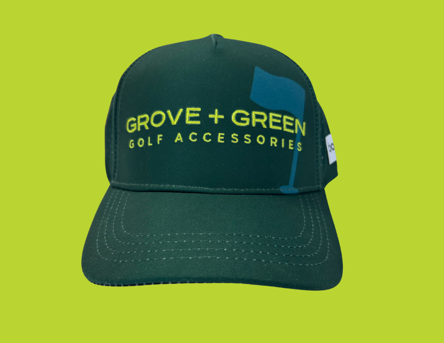 Grove + Green Performance Trucker Hat - Lime Green + Teal | Limited Edition